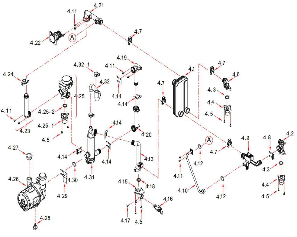 запчасти Navien atmo 16 A