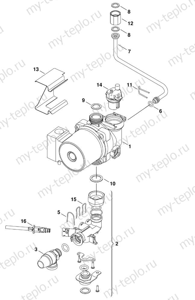 Купить запчасти Buderus Logamax U052-24K в Москве