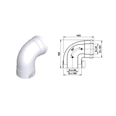 Присоединительный отвод для котла Протерм (Protherm) Гепард любой мощности, комплект (OTVODgep)